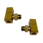 شیر حوله خشک کن گرد 24 عددی طلایی مات