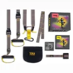 بند ورزشی تی آر ایکس trx مدل طوسی زرد