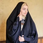 چادر جواهردوزی مدل شعله مدل عربی جده