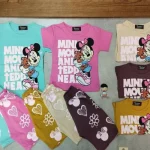 ست تیشرت شلوارک پنبه سوپر میکی جین 6 تایی