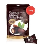 خرما شکلاتی مغزدار با طعم شکلات تلخ  250 گرمی