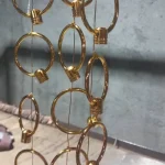 دستگیره طلایی حلقه ایی فورتیک