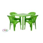 ست میز و صندلی 4 پلاستیکی دسته دار مدل 868
