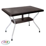 میز 6 نفره مستطیل طرح حصیری کد 621