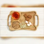 سینی مستطیل سرو جا لیوان دار