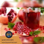 آب انار طبیعی منجمد شده 10 لیتری درجه 1