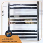 حوله خشک کن استیل فلت گروم‌براق ۸۰×۵۰