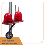 چراغ دکل مخابراتی دوقلو برقی ۲۲۰ ولت با مدار بهینه و لامپ چیپ بزرگ