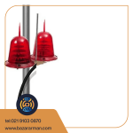 چراغ دکل مخابراتی دوقلو برقی ۲۲۰ ولت با مدار بهینه و لامپ چیپ بزرگ