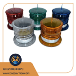 چراغ دریایی و لنترن خورشیدی با پنل داخلی رنگ قرمز