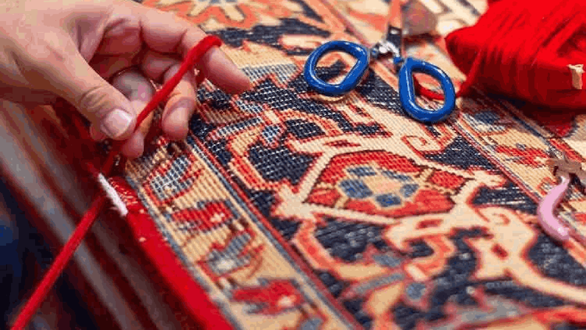 ترمیم فرش سوخته