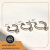 انگشتر رینگ تک نگین استیل2