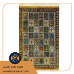 فرش دستباف 60در90 تمام ابریشم خشتی قم