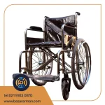 ویلچر ساده چرخ عقب پره ای بادی مدل 101f - تک نو پویش افزا