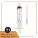 سرنگ 5cc لوئراسلیپ دوتکه supa باسوزن 22