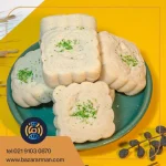 کلمپه برنجی قالبی با تزئین پسته