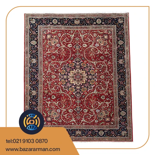 فرش دستباف ۱۲ متری تبریز طرح دهان اژدری