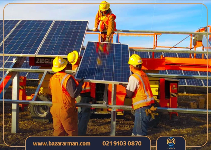 مراحل احداث نیروگاه خورشیدی