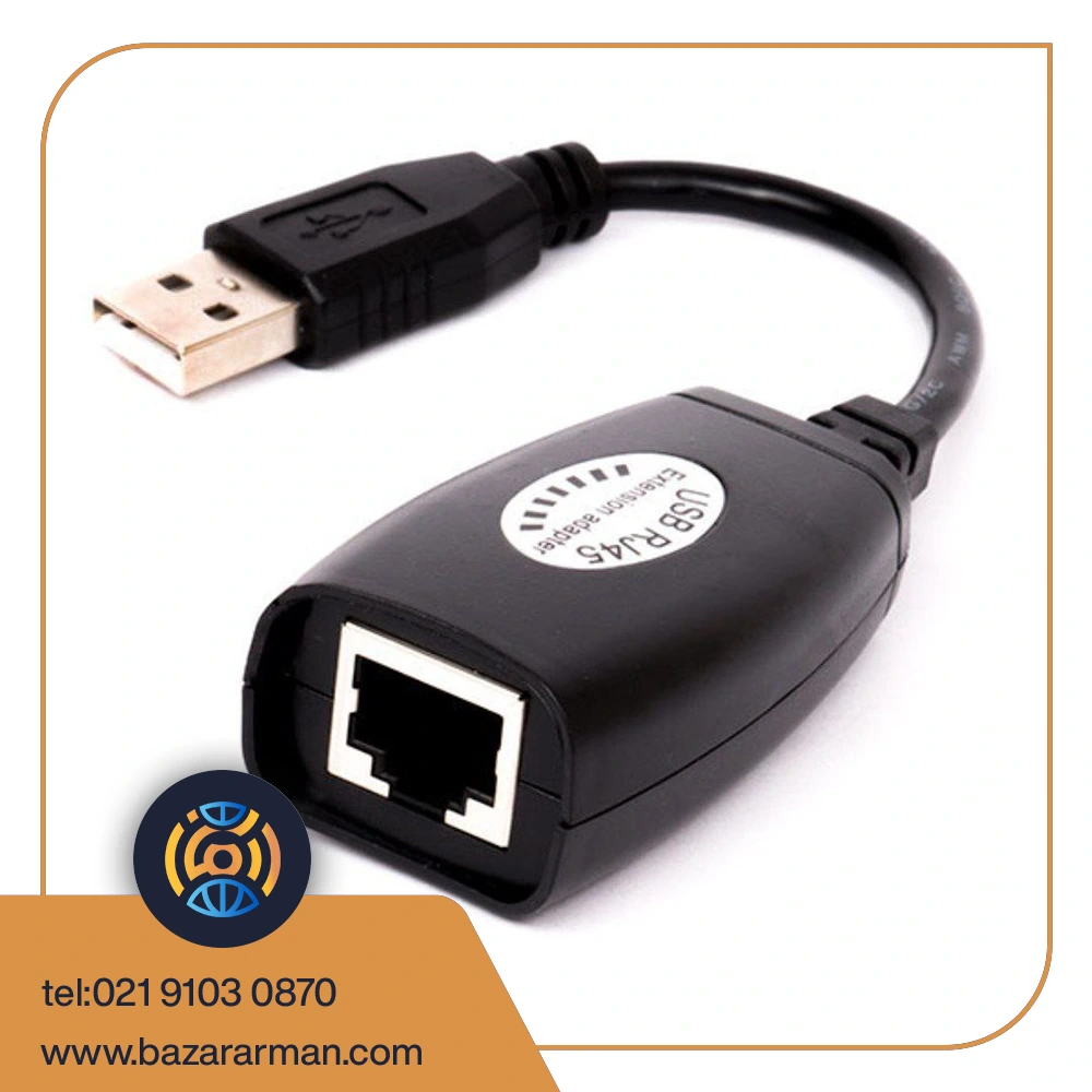 8 اکستندر افزایش USB شبکه 50M برند DTECH - Image 1